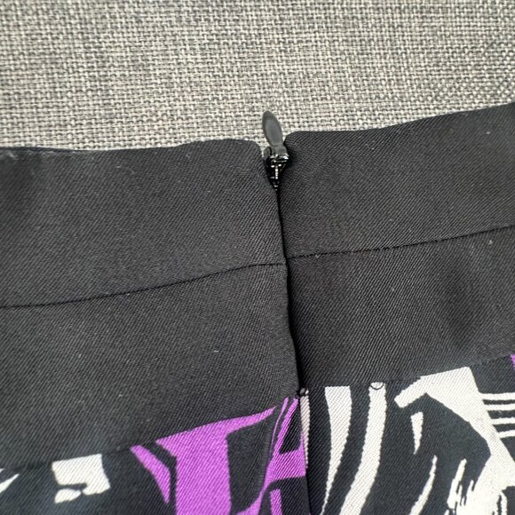 ALYX Limited Sheath Dress Size 16 Purple Black white Sleeveless Round Neck - Picture 11 of 12